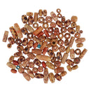 100 Pieces Wooden Boho Mixed Large Hole European Beads for Crafts Jewelry Making