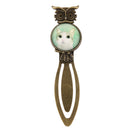 Antique Style Metal Clip Bookmark Marker Reading Gift Cute Cat
