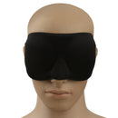 Black Rebound Cotton Eye Mask Travel Plane Sleeping Nose Pad Blindfold Rest Shade
