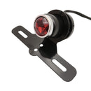 Rear License Plate Frame Lamp Red Light Replacement for Bobber Chopper