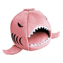 Washable Breathable Anti-Slip Base Pet Cat Shark Bed Puppy Dog Winter Warm Soft Cushion Mat Nesting Rest House Pink S