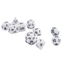 10pcs/Set TRPG Games Dungeons & Dragons D4-D30 Multi-Sided Dice White