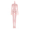 1/4 BJD Female Doll Medium Bust Body DIY Body Parts High Quality Plastic Toy
