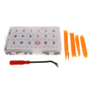 299Pcs Car Door Fastener Clips Pins Rivet - Weatherstrip/Fender Bumper Shield/Hood Insulation/Trim Panel/Push Type Retainer Screw Nut + 5pcs Tools