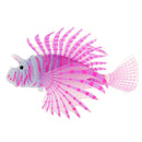 Artificial Silicone Glow Lionfish Snailfish Fish Aquarium Fish Harmless Fish Tank Decoration Ornaments Pet Supplies Red S