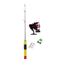 Ice Fishing Rod Kit, Fishing Rod and Spinning Reel Combo, Floats, Soft Lures, Bite Alarms