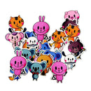 50 Pieces Assorted Animal Shaped Wooden Buttons Flat Embellishments for Sewing Crafting