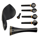 DIY 4/4 Violin Accs Chinrest +Tailpiece +Tuning Peg Tuner +Endpins Full Size