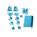 Blue-Chrome Plating Buttons Housing and Touchpad for PS4 Controller Shell Protection Easy Install Repair Kit Perfect Fit