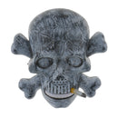 Halloween Skull Prop Decoration Tabletop Heavy Plastic Skull on Stand Desk Fun Scary Prank Halloween Gift