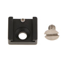 Aluminum alloy Hot Shoe Mount Adapter with 1/4'' Thread for DSLR Rig Cage