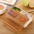 Meal Prep Containers Single 2 Compartments with Lid, Food Storage Bento Box | Stackable | Reusable Lunch Boxes, Microwave/Dishwasher/Freezer Safe,Portion Control
