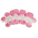 50pcs/pack Pink Plum Flower Shape Paper Hair Clip/Jewllery Display Cards