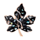 Chic Alloy Leaf Shape Brooches Pins Women Clothes Scarf Jewelry Decoration
