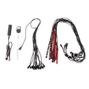 18 Color RGB Motorcycle ATV Flexible 12 Strip LED Lights Neo Remote Kit