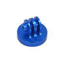 Aluminum Tripod Mount Adapters Mini Mount with 1/4'' for Gopro Action Camera Blue