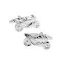 Punk Cool Men Motobike Shirt Button Suit Silver Tone Wedding Party Cufflinks