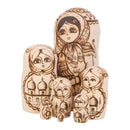 7pcs Hand Painted Hooded Beauty Wooden Russian Nesting Dolls