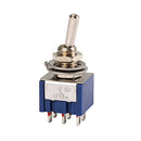 Durable SPDT 6pin ON-ON 2 Position 125V Latching Switch for Musical Instruments