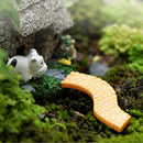 10x Miniature Resin Yellow Road Surface Pavement Micro Landscape DIY Decor L