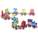 Children Preschool Wooden Digital 0~9 Number Train Blocks Board Game Kids Early Learning Toy Gift