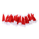 20 Pieces 3.4'' Mini DIY Christmas Lollipop Candy Santa Claus Hat Doll Crafts