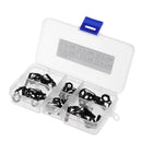 30Pcs/box Fishing Rod Guides Replacement Tip Ring Ceramic Guide Eye 2.2mm/2.4mm/ 2.8mm/3mm/3.5mm/4mm