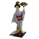 12inch Japanese Kimono Geisha Doll Kokeshi Handicraft Home Decoration Purple Clothes