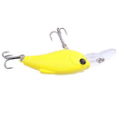Luminous Minnow Glow in the Dark Fishing Lures Sea Boat Tackle Rig - Yellow