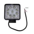 27W LED Spot Work Light Fog Lamp for Offroad Jeep 4WD Boat Truck Square