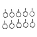 10pcs 316 Grade Stainless Steel Lifting Ring Eye Bolt Nuts Screws Bolts 6mm