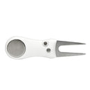 Switchable Sturdy Folding Golf Divot Repair Tool Fork Prongs with Detachable Ball Marker