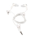 3.5mm In-Ear Sport Waterproof Swimming Diving Swivel Clip Earbud Earphone Headset Stereo Headphones Kit For MP3 MP4 iPod Player White