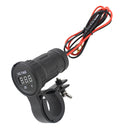 12V 10A Motorcycle ATV Waterproof Red LED Digital Display Voltmeter