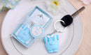 Lovely Baby Boy Keyring Keychain Keyfob Wedding Birthday Party Supplies Blue 9.5 x 5 x 1.7cm