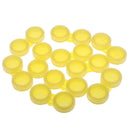 Plastic Portable Contact Lens Cases Holder Soaking Storage Container Travel Accessory Yellow PACK OF 10PCS