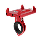 Anti-slip Bike Bicycle Cycle Motorcycle Mount Holder for Universal Mobile Phone Clip Stand Red