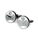 Novelty Round Monster Cufflinks Party Gift Cufflinks Men Shirt Gun Black
