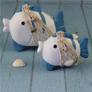 1 Pair Chic Handmade Nautical Bubble Fish Marine Scene DIY Bookshelf Table Decor Best Gift