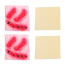 2 Pieces Halloween Scary Zombie Bloody Wound Scars Costume Makeup Sticker Party Prank Joke Prop
