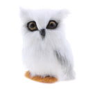 Artificial Feather Animal White Owl Home Decoration Gift Toy Handcraft Realistic Owl