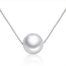 Freshwater 925 Sterling Silver 10.5-11mm Freshwater Pearl Clavicle Necklace