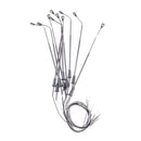 10X White LED Street Light Stainless Steel 1/75 HO OO Scale Layout Park Garden Scenery Accs