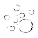 7pcs/Set Lady Antique Silver Ear Cuff Wrap Ear Clips Cartilage Stud Earrings