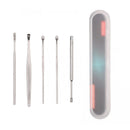 5 Pieces Ear Curette Earwax Removal Ear Wax Cleaner Swab Spiral Ear Pick Set