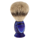 High Quality Resin Long Handle Shaving Brush Tool For Men Barber Blue