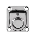Stainless Steel Flush Mount Pull Ring Hatch Latch Lift Handle Marine Boat Caravan