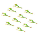 4PCS LOVELY LEAF SHAPE ALLOY ENAMEL PENDANTS FOR HANDMADE EARRINGS BRACELETS NECKLACES DIY JEWELRY (0.43 x 0.98'')