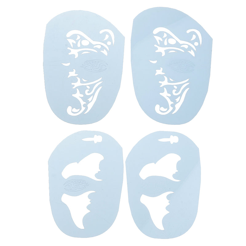 1 Set Animals Face Painting Body Art Stencil Template for DIY Festival Makeup