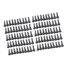 100 Pieces TR413 Snap-In Tire Valve Stems Rubber Copper Car Tire Valve Caps
